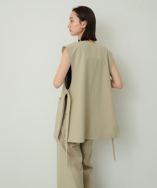 SENSE OF PLACE by URBAN RESEARCH（センスオブプレイスバイアーバンリサーチ）の「サイドベルトノーカラージレ（その他アウター・レディース・ブラック/グレー/ベージュ・ONE）」の13枚目の写真