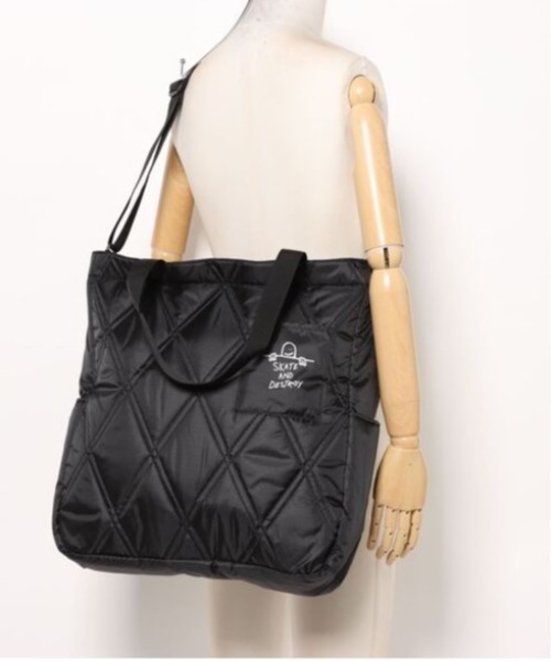 THRASHER スラッシャー QUILTING Tote Shoulder Bag L /キルティングデザインショルダートート(ST)（トートバッグ）｜THRASHER（スラッシャー）