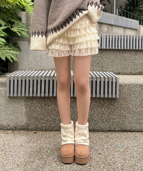 FOREVER 21(フォーエバー トゥエンティーワン)の「【2025SS】レースフリルショートパンツ(その他パンツ・レディース・ブラック/ナチュラル/レオパード/オフホワイト/ブラウン系その他・FREE)」の14枚目の写真