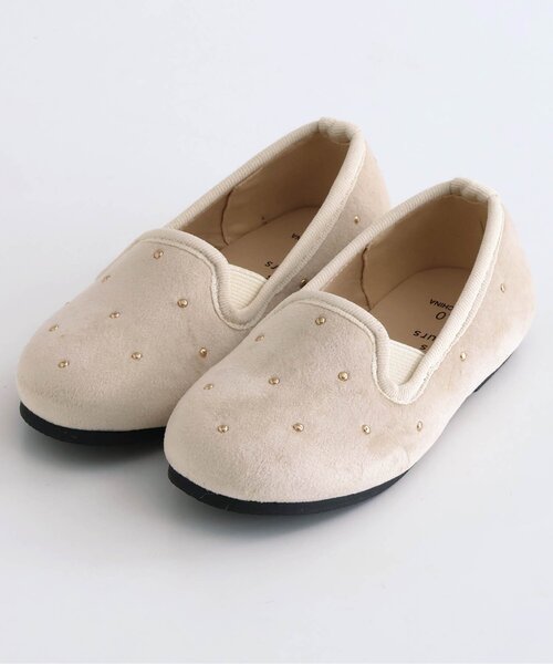 apres les cours（アプレレクール）の「リベットオペラシューズ（パンプス・キッズ・ベージュ/ブラック・19/18/17/16/15 ）」の7枚目の写真