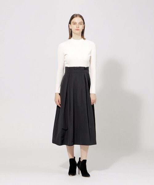 セール】【EPOCA STORIA】 バイカラーコンビ フレアドレス  