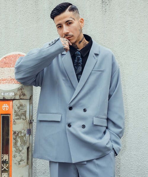 Subciety（サブサエティ）の「DOUBLE TAILORED JKT（テーラードジャケット・メンズ・ブラック/グレー/ブラウン・LARGE/MEDIUM/SMALL/X-LARGE）」の3枚目の写真