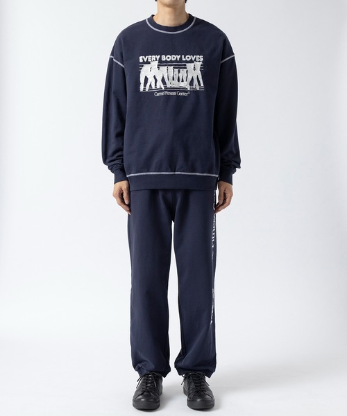 Carne Bollente（カルネボレンテ）の「【CarneBollente/カルネボレンテ】Sweat Together Stay Together（スウェット・メンズ・ネイビー・M/L）」の2枚目の写真