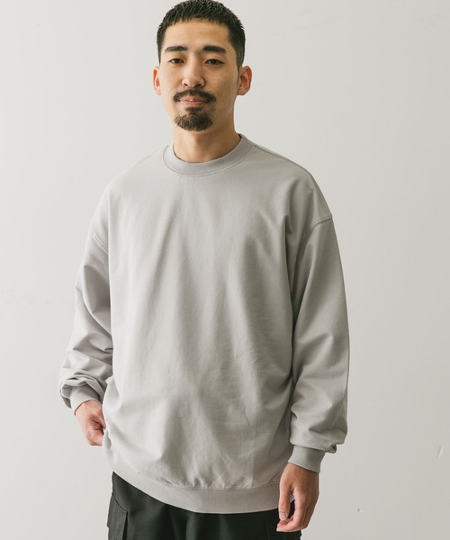 URBAN RESEARCH DOORS（アーバンリサーチドアーズ）の「インレーライトスウェット（スウェット・メンズ・ブラック/ライトグレー/ブラウン・MEDIUM/LARGE）」の3枚目の写真