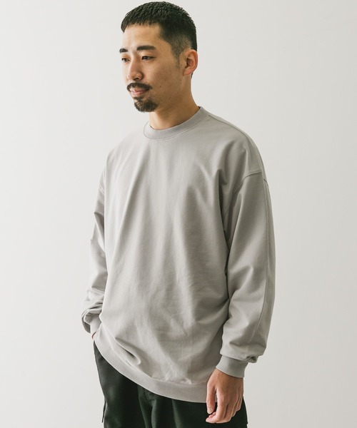 URBAN RESEARCH DOORS（アーバンリサーチドアーズ）の「インレーライトスウェット（スウェット・メンズ・ブラック/ライトグレー/ブラウン・MEDIUM/LARGE）」の4枚目の写真