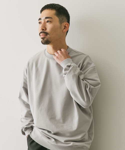 URBAN RESEARCH DOORS（アーバンリサーチドアーズ）の「インレーライトスウェット（スウェット・メンズ・ブラック/ライトグレー/ブラウン・MEDIUM/LARGE）」の6枚目の写真