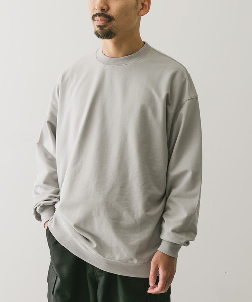 URBAN RESEARCH DOORS（アーバンリサーチドアーズ）の「インレーライトスウェット（スウェット・メンズ・ブラック/ライトグレー/ブラウン・MEDIUM/LARGE）」の7枚目の写真