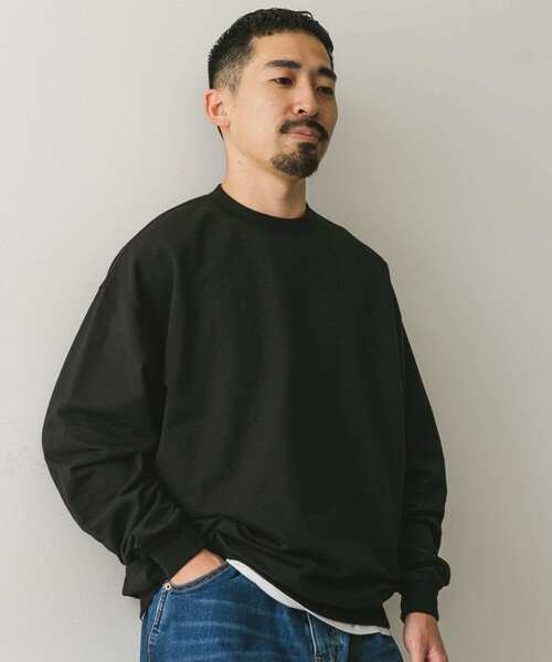 URBAN RESEARCH DOORS（アーバンリサーチドアーズ）の「インレーライトスウェット（スウェット・メンズ・ブラック/ライトグレー/ブラウン・MEDIUM/LARGE）」の12枚目の写真