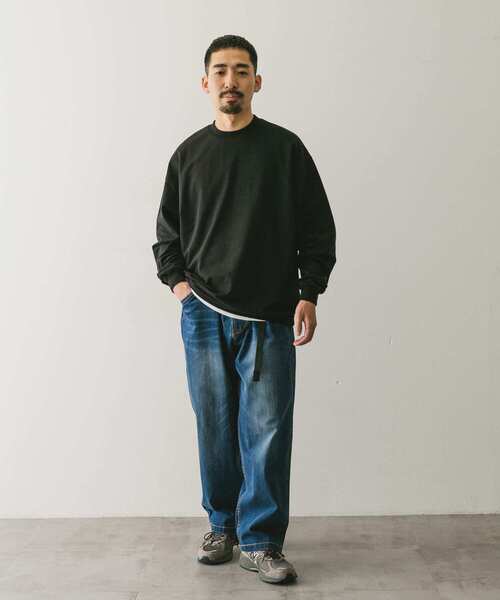 URBAN RESEARCH DOORS（アーバンリサーチドアーズ）の「インレーライトスウェット（スウェット・メンズ・ブラック/ライトグレー/ブラウン・MEDIUM/LARGE）」の14枚目の写真