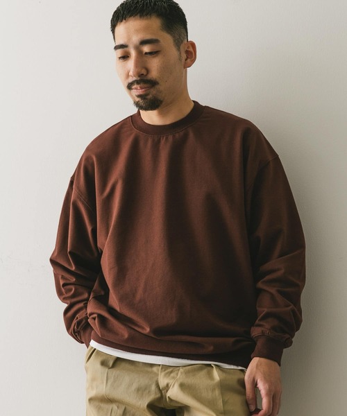 URBAN RESEARCH DOORS（アーバンリサーチドアーズ）の「インレーライトスウェット（スウェット・メンズ・ブラック/ライトグレー/ブラウン・MEDIUM/LARGE）」の17枚目の写真