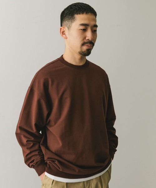 URBAN RESEARCH DOORS（アーバンリサーチドアーズ）の「インレーライトスウェット（スウェット・メンズ・ブラック/ライトグレー/ブラウン・MEDIUM/LARGE）」の18枚目の写真