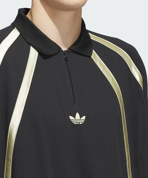 adidas（アディダス）の「RUGBY POLO / アディダスオリジナルス adidas Originals（ポロシャツ・メンズ・ブラック/ベージュ・X-LARGE/LARGE/MEDIUM/SMALL/3XL/X-SMALL/XX-LARGE）」の12枚目の写真
