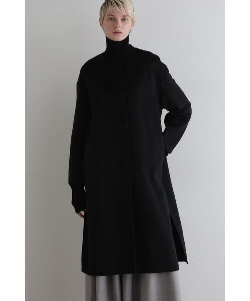 ルフィル　LEPHIL ピュアカシミア　ノーカラー　コート ルフィルLEPHIL ピュアカシミアノーカラーコート