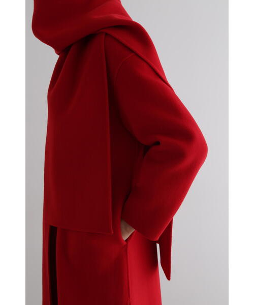 ルフィル　LEPHIL ピュアカシミア　ノーカラー　コート ルフィルLEPHIL ピュアカシミアノーカラーコート