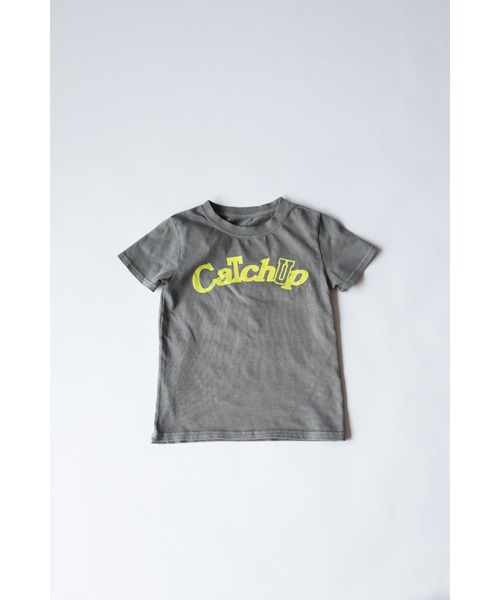 Catchup(ケチャップ)の「【Catchup】CatchupピグメントTシャツ(大人サイズ)(Tシャツ/カットソー・レディース・オフホワイト/チャコールグレー・S/M/L/XL/XXL)」の1枚目の写真