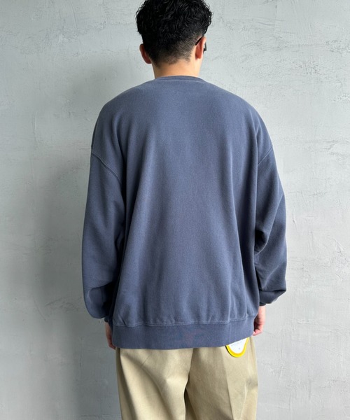 Russell Athletic（ラッセルアスレティック）の「[RUSSELL ATHLETIC/ラッセル アスレチック] 別注 カレッジロゴプリントスウェット（スウェット・レディース・クリーム/グレー/オレンジ/ネイビー/ブラック・M/S/L）」の9枚目の写真