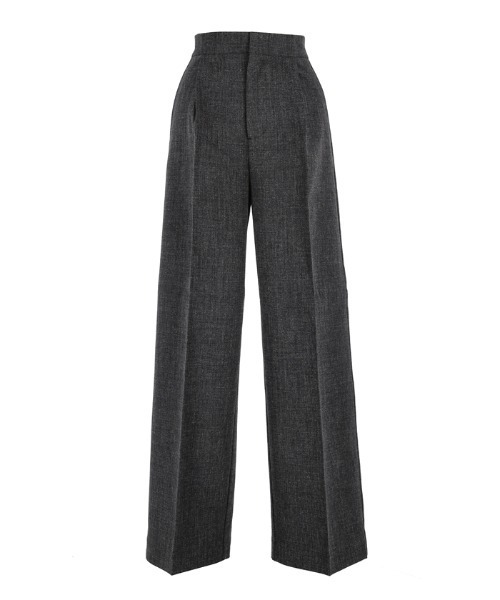 coca(coca)(コカ)の「【WEB限定セール】ウールライクボンディング ワイドパンツ(スラックス・レディース・ブラック/グレー・S/L/M)」の16枚目の写真