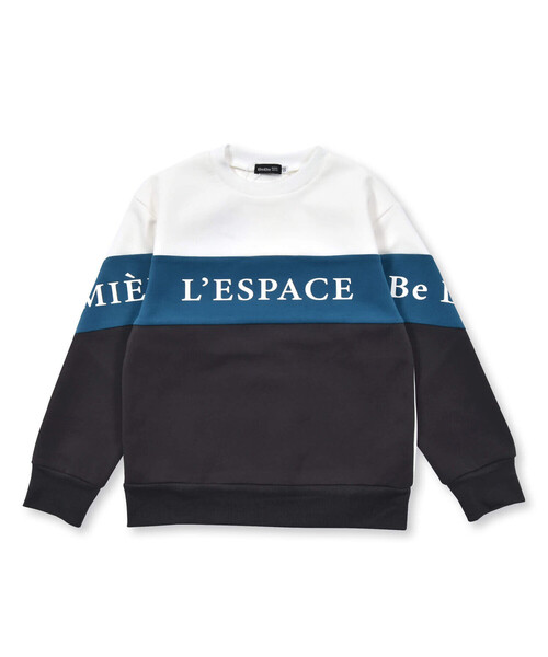 【セール】ボンディング配色ロゴトレーナー(90~160cm)(スウェット)|BeBe(ベベ)