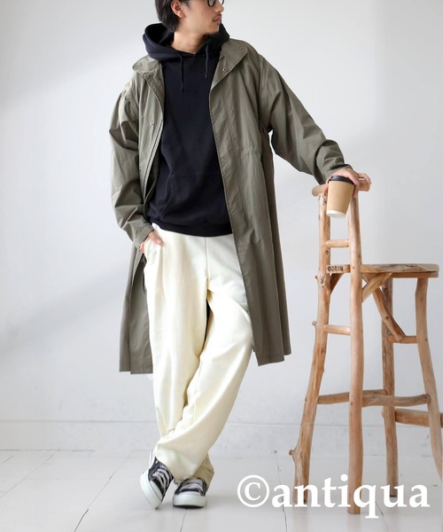 antiqua(アンティカ)の「カッティングテーパードパンツ(その他パンツ・レディース・ホワイト/ブラック/スミクロ/チャコールグレー/ライトグリーン/ネイビー・P/R)」の18枚目の写真