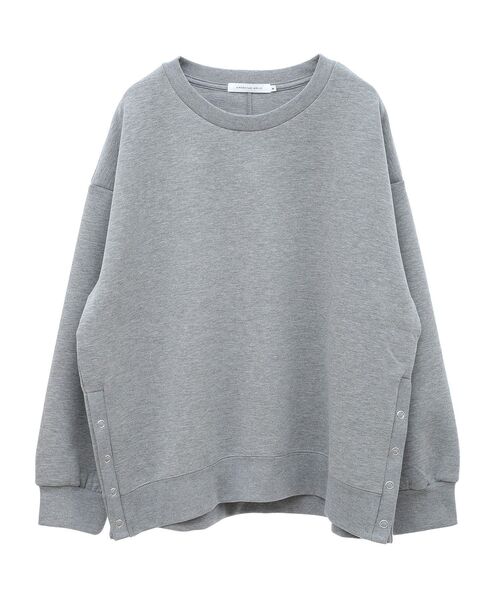 AMERICAN HOLIC（アメリカンホリック）の「サイドドットボタンポンチプルオーバー（スウェット・レディース・チャコールグレー/ターコイズブルー/グレー系その他/アイボリー・M/L）」の7枚目の写真