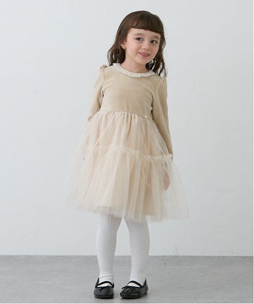 petit main(プティマイン)の「ウール混リブタイツ(タイツ/ストッキング・キッズ・エンジ/オフホワイト/トップグレー/ブラック・90cm/100cm/110cm/120cm/130cm)」の10枚目の写真