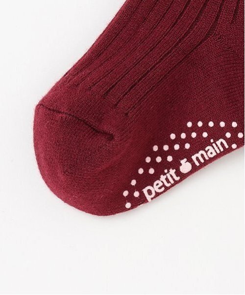 petit main(プティマイン)の「ウール混リブタイツ(タイツ/ストッキング・キッズ・エンジ/オフホワイト/トップグレー/ブラック・90cm/100cm/110cm/120cm/130cm)」の14枚目の写真