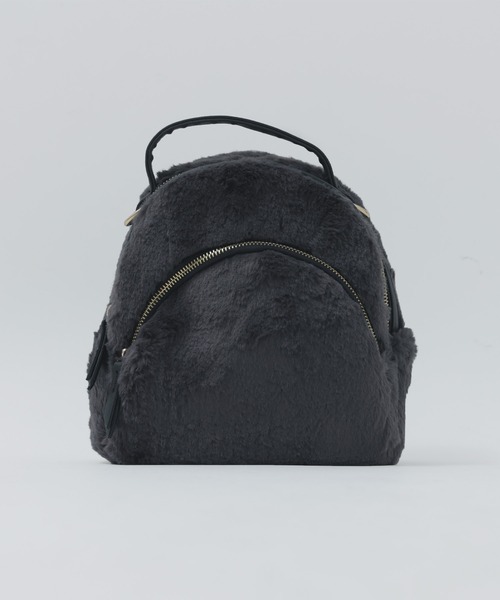 【セール】【HUNDRED】フェイクファー2WAYリュック ショルダーバッグ ハンドバッグ レディース きれいめ バッグパック（ショルダーバッグ）｜HUNDRED（ハンドレッド）