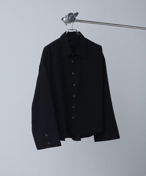 シルキースムース ヴィンテージボタン ビックカフスシャツ（シャツ