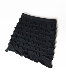 スカート HOLIDAY RUFFLE KNIT MINI SKIRT HOLIDAY（ホリデイ）の「RUFFLE KNIT MINI SKIRT ラッフルニット
