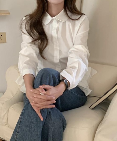 Achic(アシック)の「フリルティアードヘムシャツブラウス(シャツ/ブラウス・レディース・ホワイト/ホワイト系その他・M)」の21枚目の写真