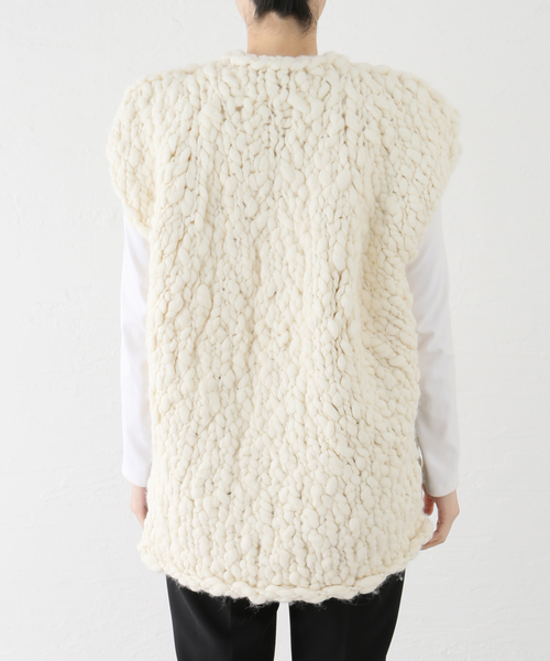 HAKUJI（ハクジ）の「【HAKUJI/ハクジ】ハンドニットベスト（ニット