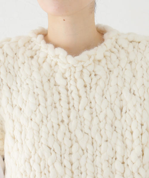 HAKUJI（ハクジ）の「【HAKUJI/ハクジ】ハンドニットベスト（ニット