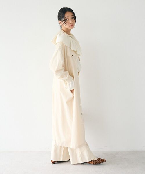 CRAFT STANDARD BOUTIQUE（クラフトスタンダードブティック）の「コーデュロイシャツワンピース（シャツワンピース・レディース・ブラック/アイボリー/キャメル・FREE）」の6枚目の写真