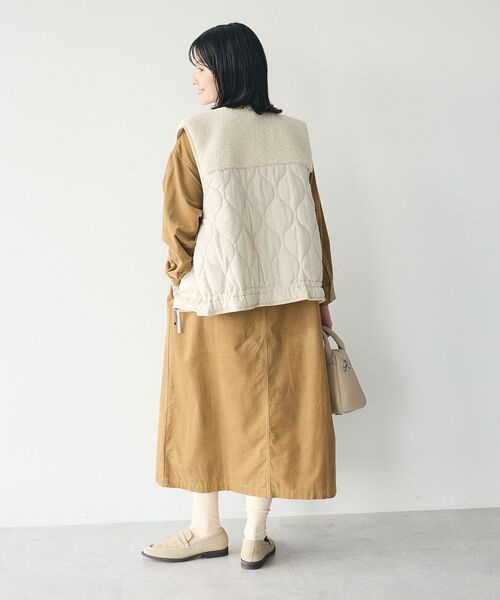 CRAFT STANDARD BOUTIQUE（クラフトスタンダードブティック）の「コーデュロイシャツワンピース（シャツワンピース・レディース・ブラック/アイボリー/キャメル・FREE）」の11枚目の写真