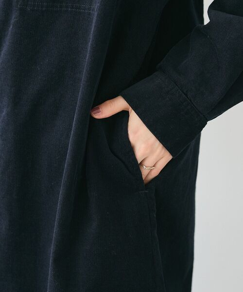 CRAFT STANDARD BOUTIQUE（クラフトスタンダードブティック）の「コーデュロイシャツワンピース（シャツワンピース・レディース・ブラック/アイボリー/キャメル・FREE）」の18枚目の写真