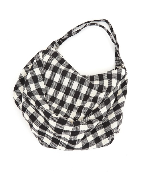 an meets zakka(アンミツザッカ)の「an meets zakka ビッグ2WAYバッグ(ショルダーバッグ・レディース・ホワイト/ベージュ/チェック/ゼブラ・ONESIZE)」の9枚目の写真