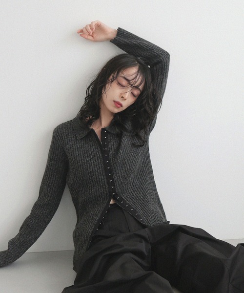 ホックデザインポロニット（ニット/セーター）｜LIAN（リアン）