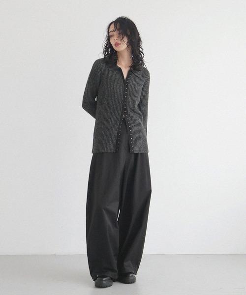 ホックデザインポロニット（ニット/セーター）｜LIAN（リアン）