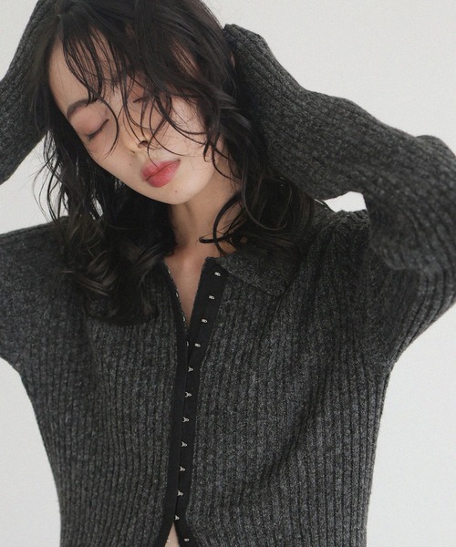 ホックデザインポロニット（ニット/セーター）｜LIAN（リアン）