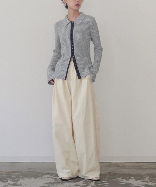 ホックデザインポロニット（ニット/セーター）｜LIAN（リアン）