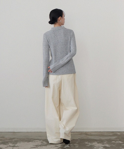 ホックデザインポロニット（ニット/セーター）｜LIAN（リアン）