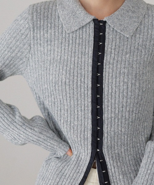 ホックデザインポロニット（ニット/セーター）｜LIAN（リアン）
