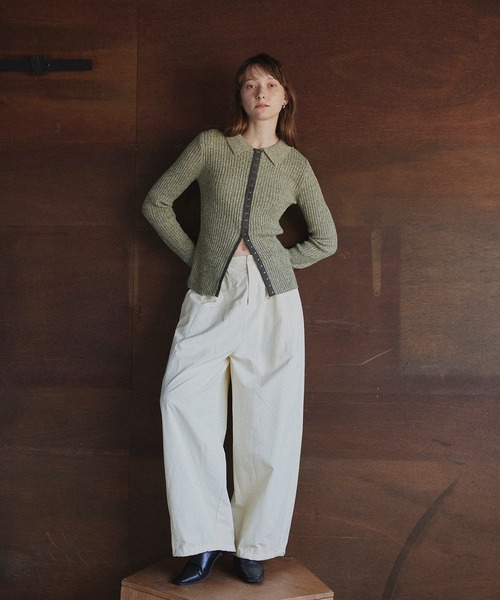 ホックデザインポロニット（ニット/セーター）｜LIAN（リアン）