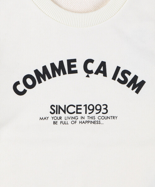 COMME CA ISM(コムサイズム)の「3本針ステッチ ベーシックロゴトレーナー(ベビーサイズ)(その他ベビー用品・キッズ・ピンク/ミント/オートミール/オフホワイト/ネイビー/ブラック・80-90cm/90-100cm)」の13枚目の写真