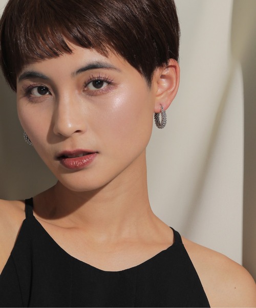 voov(ブーブ)の「メタルビーズ つぶつぶ フープピアス キャッチレス(ピアス(両耳用)・レディース・ゴールド/シルバー・フリー)」の10枚目の写真