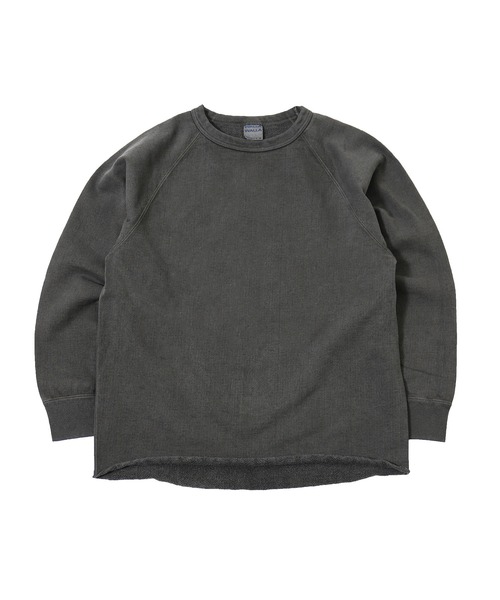 WALLA WALLA SPORT（ワラワラスポーツ）の「PIGMENT DYE 13oz CREW / ピグメント ダイ 13オンス クルー（スウェット・メンズ・ピンク/パープル/グリーン系その他/ブラック系その他/黄土色系/ダークインディゴブルー・X-LARGE/LARGE/MEDIUM）」の13枚目の写真