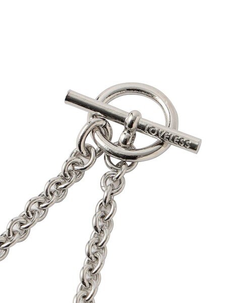 LOVELESS(ラブレス)の「【UNISEX】メタリックパールチェーンコンビ ネックレス(ネックレス・レディース・シルバー系その他・FREE)」の3枚目の写真