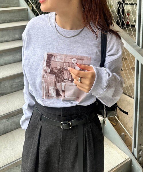 【セール】PARISフォトロングTシャツ（Tシャツ/カットソー）｜mystic（ミスティック） 5,601円