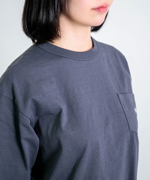THE NORTH FACE PURPLE LABEL（ザ ノースフェイス パープルレーベル）の「[ THE NORTH FACE PURPLE LABEL ] 7oz Pocket Tee（Tシャツ/カットソー・レディース・ホワイト/サックスブルー/ライトブラウン/チャコールグレー・S）」の17枚目の写真