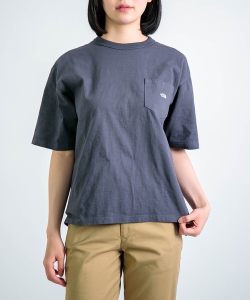 THE NORTH FACE PURPLE LABEL（ザ ノースフェイス パープルレーベル）の「[ THE NORTH FACE PURPLE LABEL ] 7oz Pocket Tee（Tシャツ/カットソー・レディース・ホワイト/サックスブルー/ライトブラウン/チャコールグレー・S）」の6枚目の写真